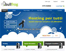 Tablet Screenshot of bullfrog.it